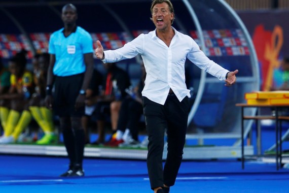 Soccer Football - Africa Cup of Nations 2019 - Round of 16 - Morocco v Benin - Al Salam Stadium, Cairo, Egypt - July 5, 2019 Morocco coach Herve Renard REUTERS/Mohamed Abd El Ghany