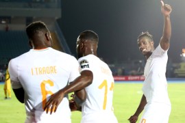Soccer Football - Africa Cup of Nations 2019 - Round of 16 - Mali v Ivory Coast - Suez Stadium, Suez, Egypt - July 8, 2019 Ivory Coast's Wilfried Zaha celebrates after the match REUTERS/Sumaya Hisham