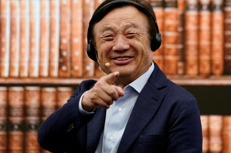 Huawei founder Ren Zhengfei attends a panel discussion at the company headquarters in Shenzhen, Guangdong province, China June 17, 2019. REUTERS/Aly Song