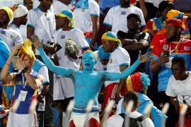 Soccer Football - Africa Cup of Nations 2019 - Group A - Zimbabwe v DR Congo - 30 June Stadium, Cairo, Egypt - June 30, 2019 DR Congo fans before the match REUTERS/Mohamed Abd El Ghany
