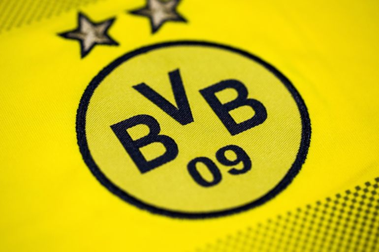Logos of Football Clubs- - ANKARA, TURKEY - JULY 25 : Logo of Borussia Dortmund Football Club is seen in Ankara, Turkey on July 25, 2018.