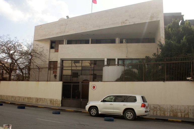 The exterior of the Turkish embassy is seen in Tripoli, Libya January 30, 2017. REUTERS/Hani Amara