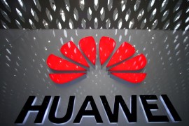 A Huawei company logo is pictured at the Shenzhen International Airport in Shenzhen, Guangdong province, China July 22, 2019. REUTERS/Aly Song