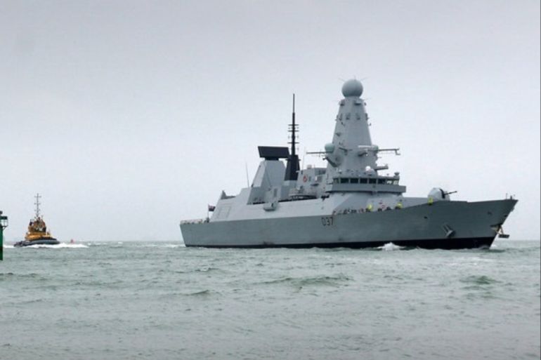 epa07712286 (FILE) - A handout photograph released by the British Ministry Defence showing HMS Duncan, the British Navy's sixth Type 45 Destroyer sailing into Portsmouth, southern England on March 2013 (reissued 12 July 2019). According to reports of 12 July 2019, the HMS Duncan is to join the Montrose in the Persian Gulf. EPA-EFE/LA(Phot) BEN SUTTON / BRITISH MINISTRY OF DEFENCE / HANDOUT MANDATORY CREDIT: CROWN COPYRIGHT HANDOUT EDITORIAL USE ONLY/NO SALES