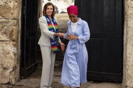 Ilhan Omar and Nancy Pelosi in Ghana. Photograph: Instagram