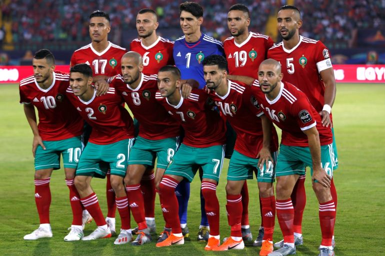Soccer Football - Africa Cup of Nations 2019 - Group D - Morocco v Ivory Coast - Al Salam Stadium, Cairo, Egypt - June 28, 2019 Morocco team group before the match REUTERS/Amr Abdallah Dalsh