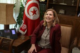 Tunisian Tourism Minister Selma Elloumi Rekik smiles during an interview with Reuters in Tunis, Tunisia, April 20, 2016. REUTERS/Zoubeir Souissi