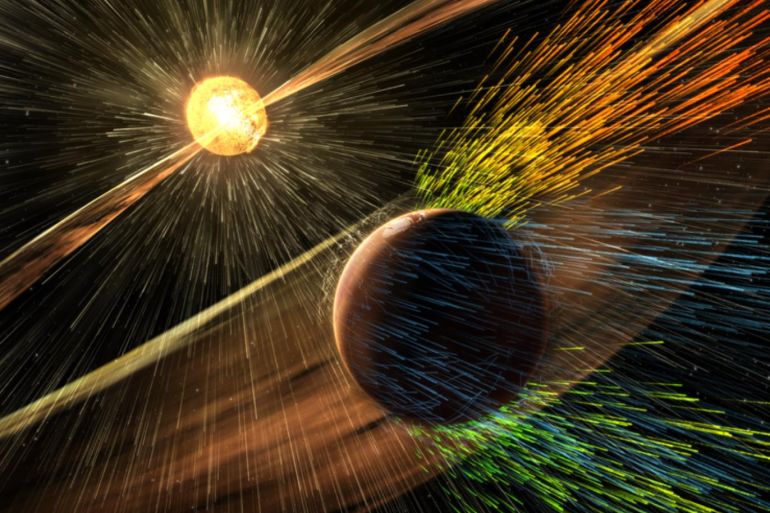 Said سعيد - سرعة الرياح الشمسية تعرقل الأجواء المريخية - ناسا - متاح للاستخدام - إندبندنت: علماء يبنون نموذجا لدراسة الرياح الشمسية الغامضة