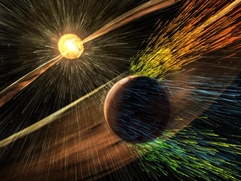 Said سعيد - سرعة الرياح الشمسية تعرقل الأجواء المريخية - ناسا - متاح للاستخدام - إندبندنت: علماء يبنون نموذجا لدراسة الرياح الشمسية الغامضة