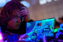 LEIPZIG, GERMANY - DECEMBER 27: A participant sits at a computer on the first day of the 35C3 Chaos Communication Congress on December 27, 2018 in Leipzig, Germany. The three-day event brings together 16,000 hackers, artists, researchers, technology fans and others from across the globe for seminars and workshops on privacy, security, social issues, ethics, government, science and other issues in their relation to digital technology. (Photo by Jens Schlueter/Getty Image