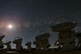 Said سعيد - استعان الباحثون بمصفوفة تليسكوبات ألما لتأكيد وجود تلك المجرات الهائلة – ناسا متاح الاستخدام - كشف فلكي جديد قد يعيد كتابة تاريخ الكون