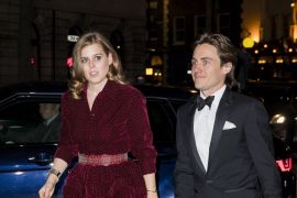 LONDON, ENGLAND - MARCH 12: Princess Beatrice and Edoardo Mapelli Mozzi attend the Portrait Gala at National Portrait Gallery on March 12, 2019 in London, England. (Photo by Tristan Fewings/Getty Images)