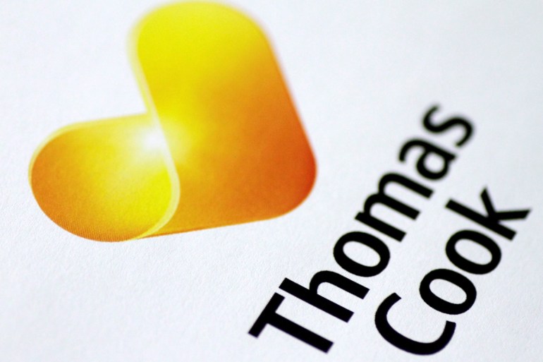 The Thomas Cook logo is seen in this illustration photo January 22, 2018. REUTERS/Thomas White/Illustration