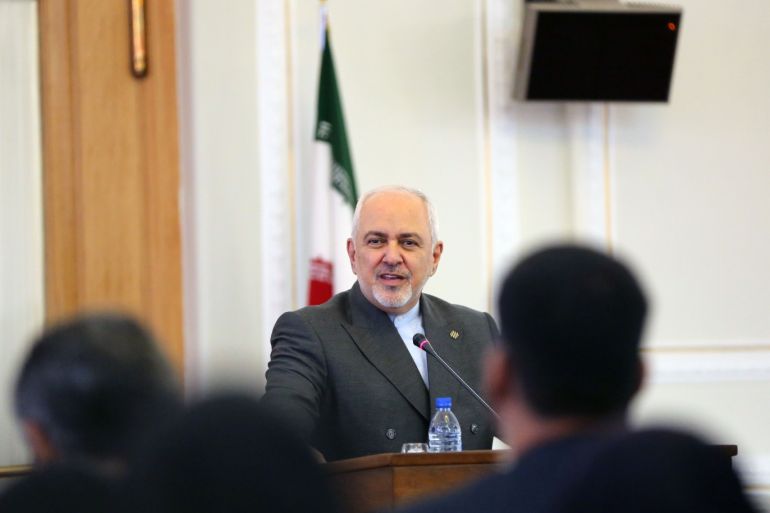 Iranian Foreign Minister Mohammad Javad Zarif- - TEHRAN, IRAN - AUGUST 5 : Iranian Foreign Minister Mohammad Javad Zarif speaks during a press conference in Tehran, Iran on August 5, 2019.