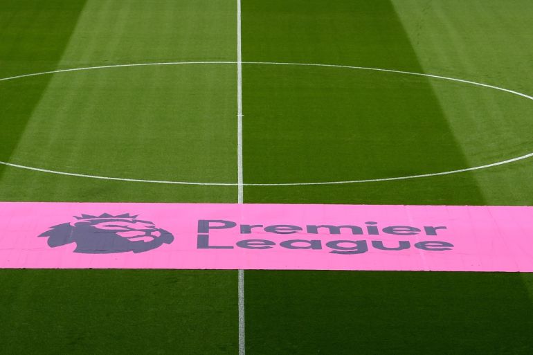 SHEFFIELD, ENGLAND - SEPTEMBER 14: Premier League branding on display before the Premier League match between Sheffield United and Southampton FC at Bramall Lane on September 14, 2019 in Sheffield, United Kingdom. (Photo by Ross Kinnaird/Getty Images)