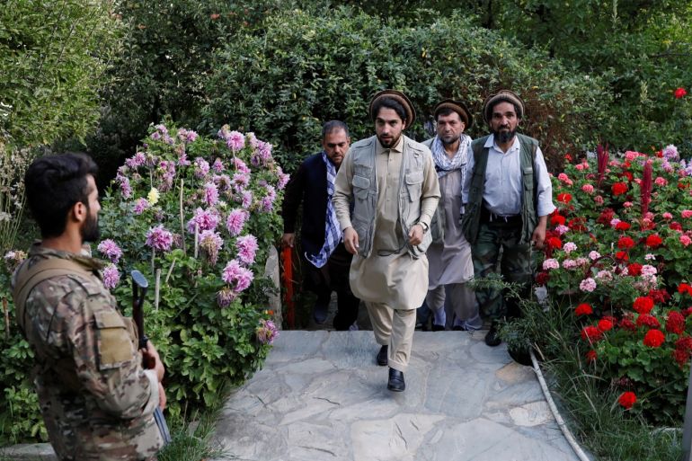 Ahmad Massoud, son of former Afghan anti-Soviet Mujahideen commander Ahmad Shah Massoud, arrives for an interview at his house in Bazarak, Panjshir province Afghanistan September 5, 2019. Picture taken September 5, 2019.REUTERS/Mohammad Ismail