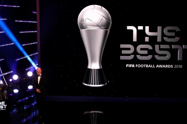 Soccer Football - The Best FIFA Football Awards - Royal Festival Hall, London, Britain - September 24, 2018 Luka Modric after winning the Best Men's Player award Action Images via Reuters/John Sibley