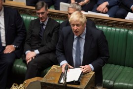 Britain's Prime Minister Boris Johnson speaks during debate in the House of Commons in London, Britain September 4, 2019. ©UK Parliament/Jessica Taylor/Handout via REUTERS ATTENTION EDITORS - THIS IMAGE WAS PROVIDED BY A THIRD PARTY