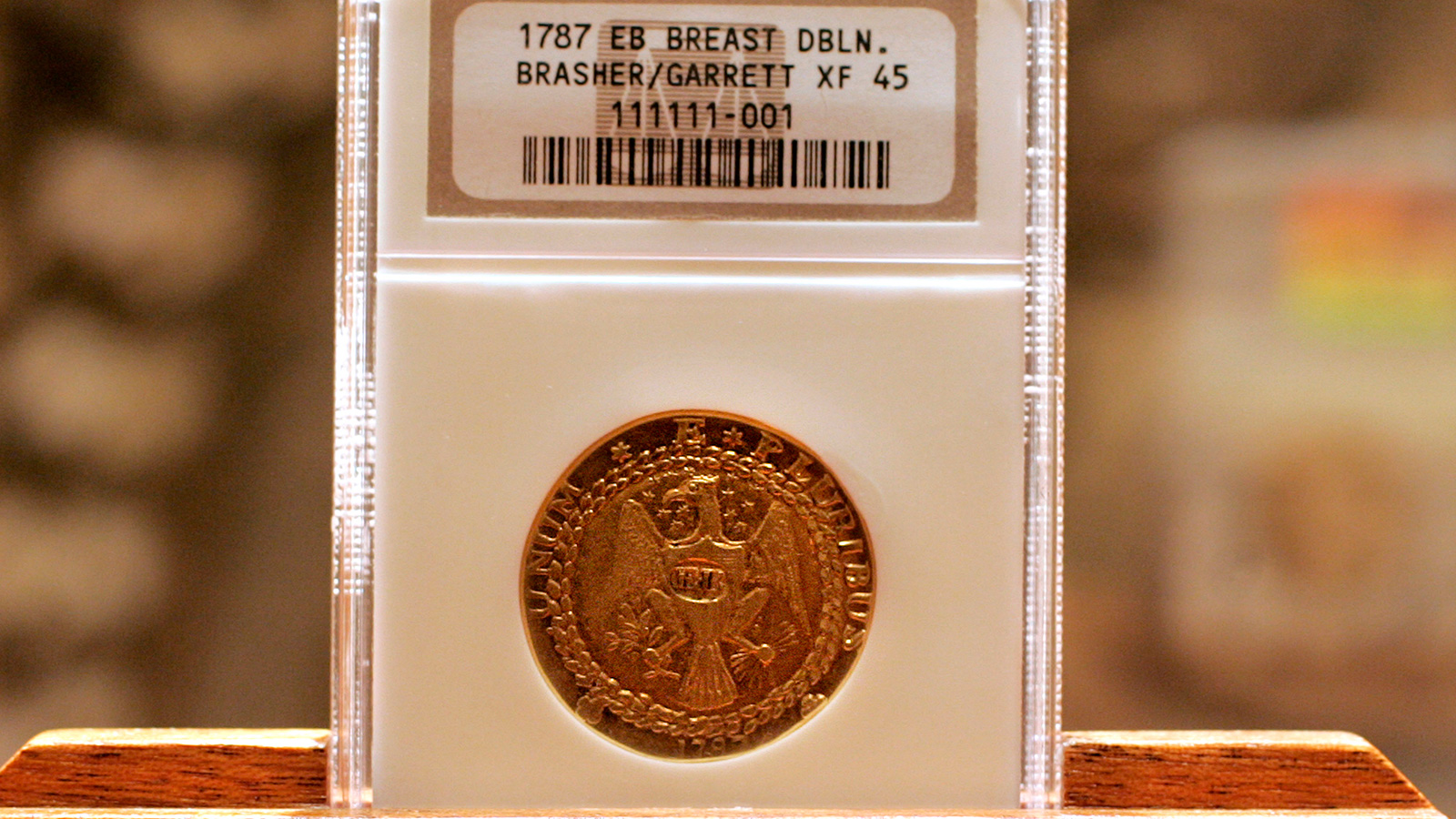‪عملة براشر دوبلوون كانت أول عملة ذهبية للولايات المتحدة‬ عملة براشر دوبلوون كانت أول عملة ذهبية للولايات المتحدة (غيتي)