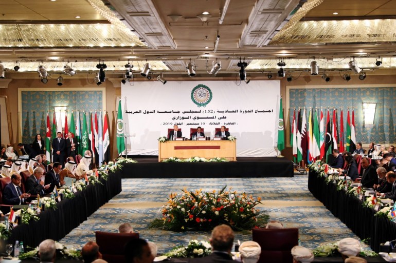 Arab foreign ministers and delegation members attend the annual Arab League meeting in Cairo, Egypt September 10, 2019. REUTERS/Mohamed Abd El Ghany