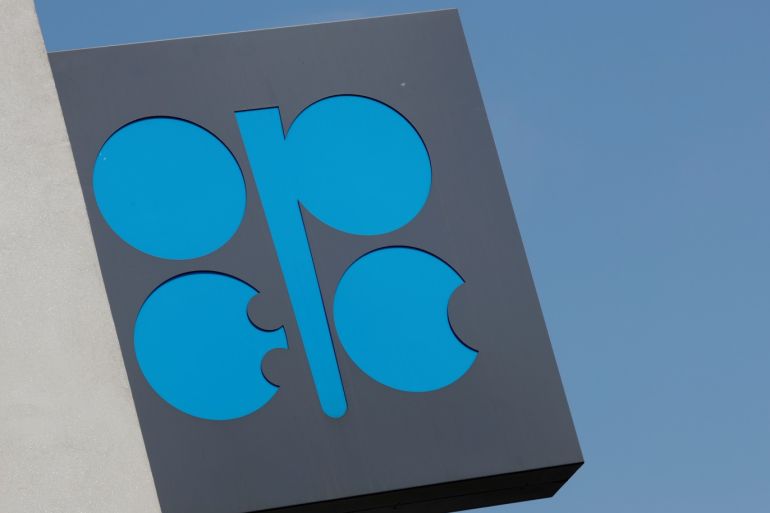 The logo of the Organisation of the Petroleum Exporting Countries (OPEC) is seen at OPEC's headquarters in Vienna, Austria July 1, 2019. REUTERS/Leonhard Foeger