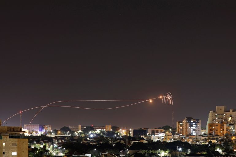 Iron Dome anti-missile system fires interception missiles as rockets are launched from Gaza towards Israel as seen from the city of Ashkelon, Israel Ashkelon November 1, 2019. REUTERS/ Amir Cohen TPX IMAGES OF THE DAY