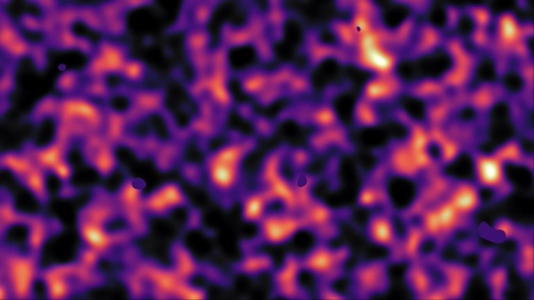 خريطة المادة المظلمة لقطعة من السماء (ويكيبيديا)