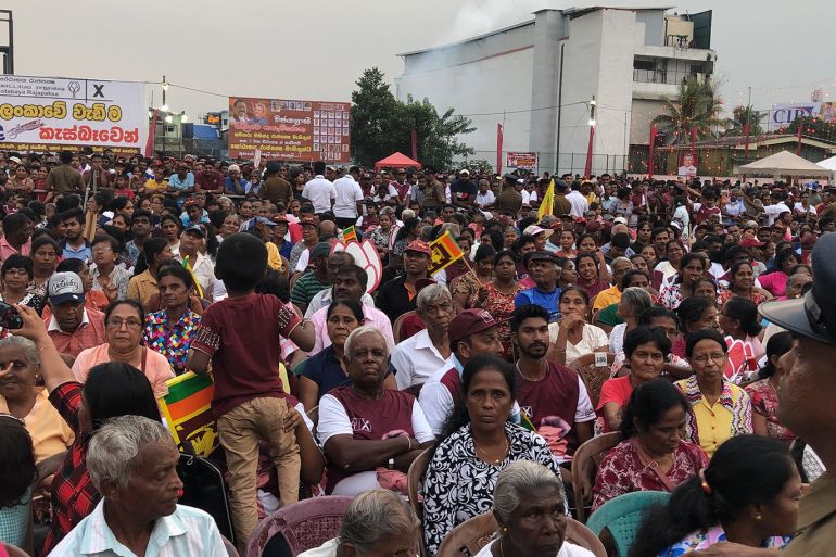 مشهد من الحملات الانتخابية في سريلانكا