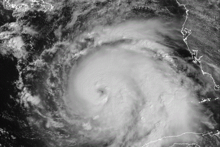 إعصار مايكل من الدرجة الرابعة الذي ضرب فلوريدا في أكتوبر 2018 (ويكيميديا كومونز)