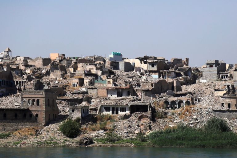 General view of the old city from the river side in Mosul, Iraq June 30, 2019. Picture taken June 30, 2019. REUTERS/Abdullah Rashid