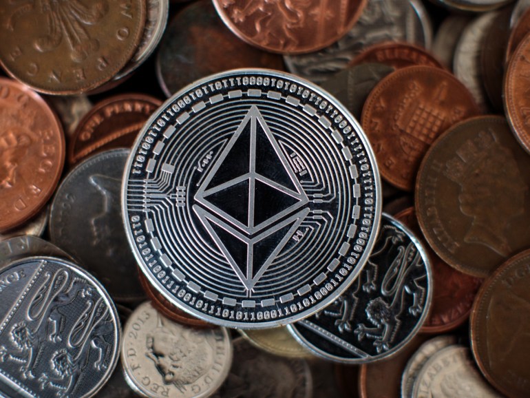 LONDON, ENGLAND - APRIL 25: In this photo illustration of the ethereum cryptocurrency 'altcoin' sits arranged for a photograph on April 25, 2018 in London, England. Cryptocurrency markets began to recover this month following a massive crash during the first quarter of 2018, seeing more than $550 billion wiped from the total market capitalisation. (Photo by Jack Taylor/Getty Images)