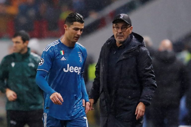 Soccer Football - Champions League - Group D - Lokomotiv Moscow v Juventus - RZD Arena, Moscow, Russia - November 6, 2019 Juventus' Cristiano Ronaldo walks off the pitch after he is substituted for Paulo Dybala REUTERS/Maxim Shemetov