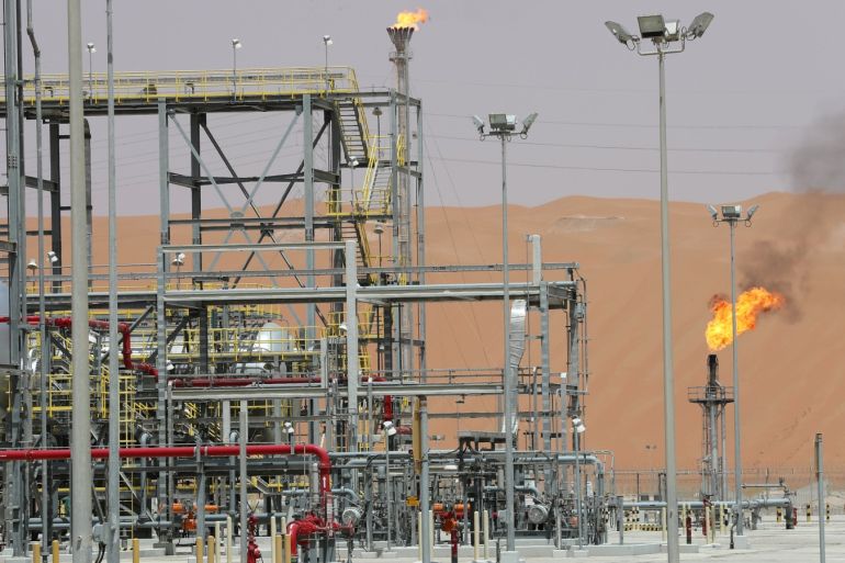 View of the production facility at Saudi Aramco's Shaybah oilfield in the Empty Quarter, Saudi Arabia May 22, 2018. Picture taken May 22, 2018. REUTERS/Ahmed Jadallah