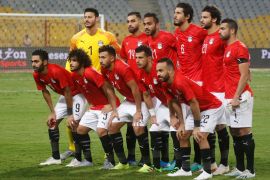 Soccer Football - African Nations Cup 2021 Qualifier - Egypt v Kenya - Borg El Arab Stadium, Alexandria, Egypt - November 14, 2019 Egypt players pose for a team group photo before the match REUTERS/Amr Abdallah Dalsh