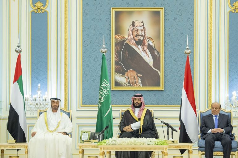 Yemeni government and STC sign 'Riyadh Agreement'- - RIYADH, SAUDI ARABIA - NOVEMBER 05: (----EDITORIAL USE ONLY – MANDATORY CREDIT -