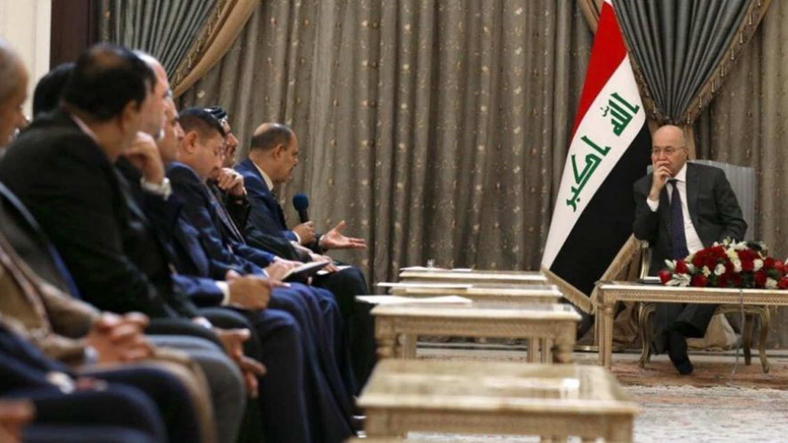 ‪رئيس الجمهورية قدم خطة إصلاحات تتضمن خفض مقاعد البرلمان‬ (وكالة الأنباء العراقية)