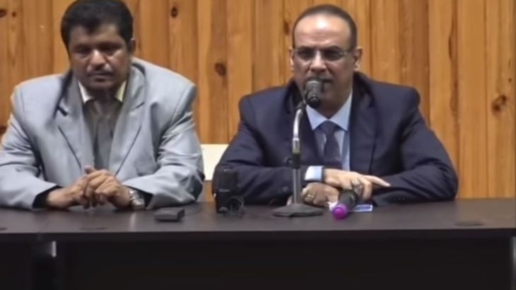 أحمد الميسري نائب رئيس الوزراء وزير الداخلية اليمني في لقاء بمحافظة المهرة مع مشايخ ووجهاء المنطقة
