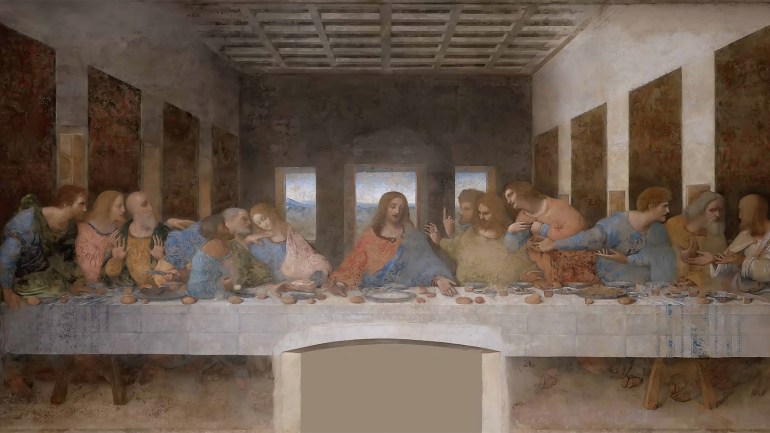 9. العشاء الأخير (1495-1498) ليوناردو دافنشي: