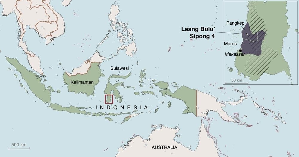 موضع الاكتشاف في إندونيسيا (مواقع التواصل)