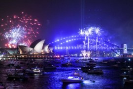 SYDNEY, AUSTRALIA - DECEMBER 31: Fireworks explode over the Sydney Harbour Bridge and the Sydney Opera House in the 9pm display during New Year's Eve celebrations on December 31, 2019 in Sydney, Australia. (Photo by James Gourley/Getty Images)