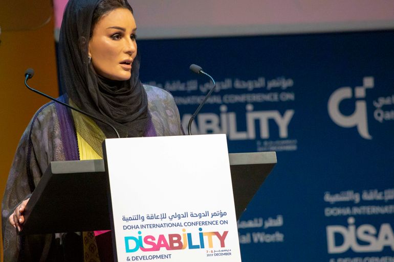 صاحبة السمو الشيخة موزا بنت ناصر تفتتح مؤتمر الدوحة الدولي للإعاقة والتنمية