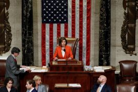 Speaker of the House Nancy Pelosi speaks whilepresiding over the U.S. House of Representatives vote on a resolution that outlines the next steps in the impeachment inquiry of U.S. President Donald Trump on Capitol Hill in Washington, U.S., October 31, 2019. REUTERS/Tom Brenner