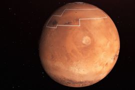 تقول ناسا أنها حددت أماكن جليد الماء تحت سطح المريخ (ناسا)