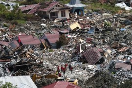 An aerial view of the destruction caused by an earthquake and liquefaction in the Petabo neighbourhood in Palu, Central Sulawesi, Indonesia, October 7, 2018. REUTERS/Athit Perawongmetha