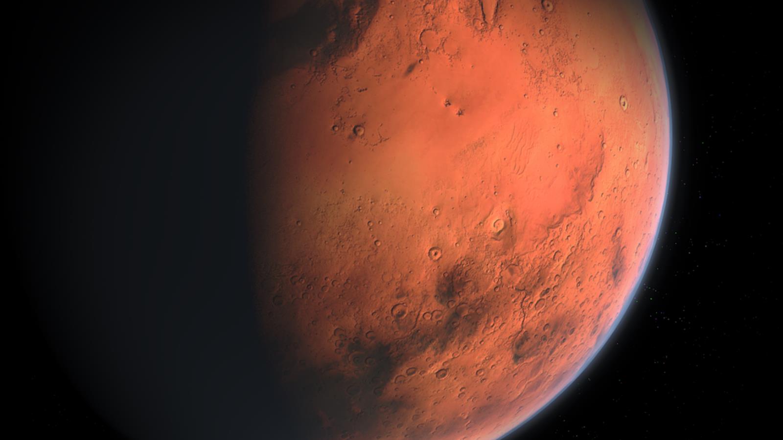 ‪يمكن رؤية كوكب المريخ قبل طلوع الفجر‬ (الجزيرة)