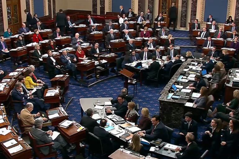 مجلس الشيوخ الأميركي يُقر ضوابط محاكمة ترامب