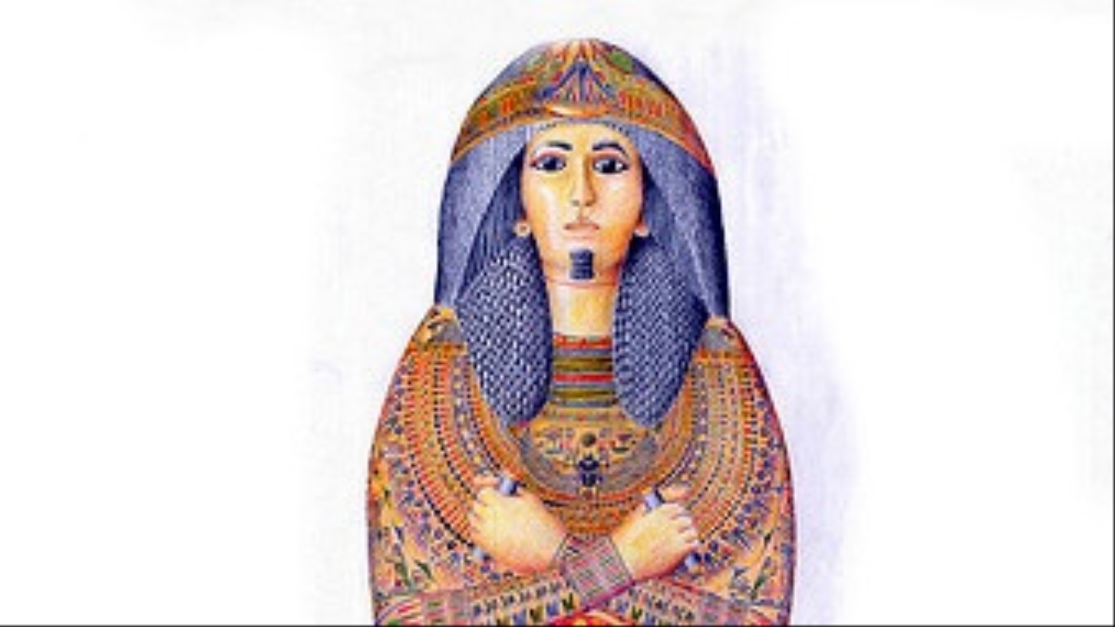 ‪محاكاة للتابوت الأصلي للكاهن المصري نيسيامون الذي عاش عام 1100 قبل الميلاد (ويكيبيديا)‬ محاكاة للتابوت الأصلي للكاهن المصري نيسيامون الذي عاش عام 1100 قبل الميلاد (ويكيبيديا)