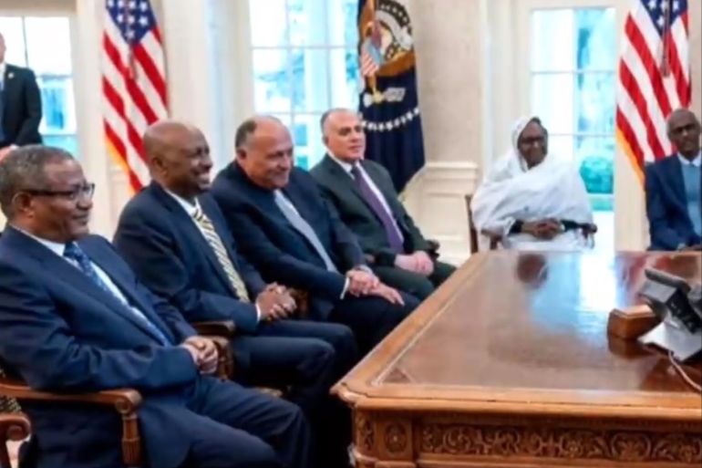 الرئيس الأميركي ترامب ووزراء دول إثيوبيا ومصر والسودان بخصوص سد النهضة