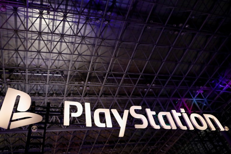 The logo of Sony PlayStation is displayed at Tokyo Game Show 2019 in Chiba, east of Tokyo, Japan, September 12, 2019. REUTERS/Issei Kato