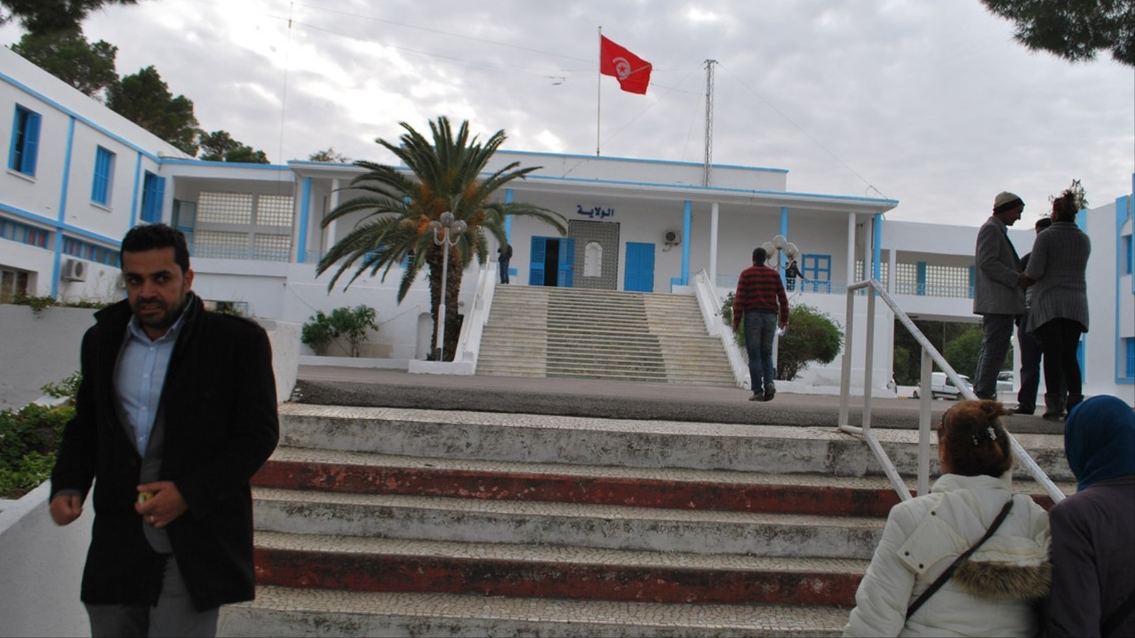 ‪مقر ولاية القصرين وسط غربي تونس‬ (الجزيرة)